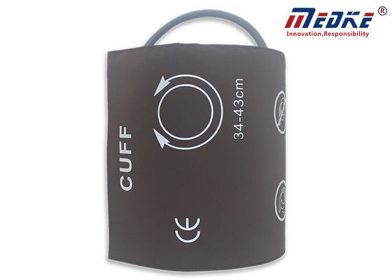 Single Tube 34-43cm Comfortable PU Brown M1575A NIBP Cuff